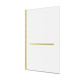 Pare-baignoire pivotant avec porte-serviette 85x150cm - or doré brossé - verre 6mm - tshape goldy Aurlane - FAC800 