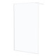 Paroi de douche - cadre et bras aluminium blanc - 120x200 cm - white contouring 