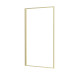 Pare baignoire rabattable 80x140cm - finition or doré brossé - goldy contouring screen 
