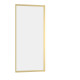 Paroi de retour 80x200cm - profilés or doré brossé - verre trempé 6mm - goldy crush Aurlane - FAC959 