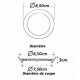 Downlight dalle led extra plate ronde blanc 3w - couleur eclairage : blanc froid 6000k - 8000k 