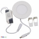 Downlight dalle led extra plate ronde blanc 6w - couleur eclairage : blanc froid 6000k - 8000k 
