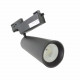 Spot led sur rail 40w binaire triphasé noir - couleur eclairage au choix 