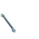 Ferme-porte à ressort spiral N°72 argent lg.222mm - GROOM - 172001 