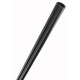Tube d'espagnolette creux rainuré 4m60 TIRARD Noire - 1ES92001 