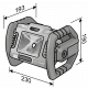 Projecteur de chantier led 18v cl 2000 18.0 flex - sans batterie ni chargeur - 472921 
