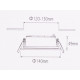 Spot encastrable led cob 15w 80 rond - couleur eclairage au choix 
