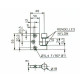 Fiche applique bois STREMLER à entailler réversible - 3204.30.0 