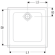 Receveur céramique GEBERIT Renova - 80 x 80 extra-plat à poser/encastrer - 00721800000AG3 