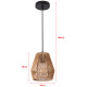 Lustre lampe lumière suspendu suspension en corde tissée liverpool 160 x 18 cm beige lux.pro helloshop26 03_0007476 