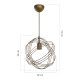 Lustre lampe lumière suspendu suspension hove en métal 75 cm e27 bronze patiné helloshop26 03_0007509 