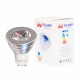 Ampoule led gu10 m1 rgb 3w 220v 80 