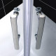 Cabine de douche 1/4 de rond avec porte en verre trempé - Dimensions au choix 