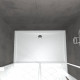 Pack porte de douche coulissante blanc 140x190cm + receveur 90x140 - whity slide Aurlane - PACF041 