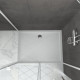 Pack porte de douche coulissante blanc 120x185 cm + paroi de retour 80cm + receveur à poser - whity Aurlane - PACF045 