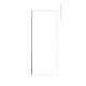 Paroi de douche 80x200cm verre transparent - profilé + barre plafond finition chrome - freedom 2 Aurlane - PACF373 
