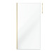 Paroi de douche 100x200cm verre 8mm - profilé + barre plafond finition or brossé - freedom 2 gold Aurlane - PACF450 