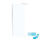 Lot de 2 parois de douche 90x195 cm en verre trempé 5 mm - profilés et bras chromés Aurlane - PACF462 
