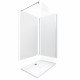 Pack panneau wall'it blan 90 et panneau wall'it blanc 120 + receveur whiteness ii 120 + paroi en verre trempé transparent + barre de fixation chrome. Aurlane - PACP019 