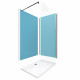 Pack 2 panneaux muraux wall'it bleu + receveur whiteness ii 120 + paroi de douche freedom 2 dark 120 + barre de fixation noir mat Aurlane - PACP053 