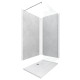 Panneaux muraux light grey 90+120x210 - receveur 120x90 - paroi 6mm transparente 120x200 + bras Aurlane - PACP078 