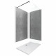 Pack 2 panneaux muraux stone'it silver grey + receveur whiteness ii 120 + paroi de douche freedom 2 dark 120 + barre de fixation noir 