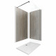 Pack panneau muraux 120x210 + paroi 120x210 + receveur 90x120 + barre de fixation noir mat 70/100cm Aurlane - PACP101 