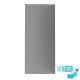 Lot de 5 panneaux muraux pour salle de bains en aluminium gris - 90x210cm - wall'it 