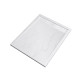 Pack receveur 100x80 blanc effet pierre et grille décor en aluminium blanc brillant - pack moon Aurlane - PACR014 