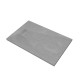 Pack receveur gris effet pierre 140x90 cm et grille décor linéaire en inox - pack rock 2 Aurlane - PACR120 