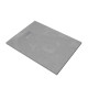 Pack receveur gris effet pierre 120x90 cm et grille décor linéaire en inox - pack rock 2 Aurlane - PACR122 