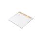 Receveur en acrylique blanc 90x90x4 cm + grilles linéaires chrome et or brossé - whiteness ii Aurlane - PACR152 