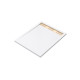 Receveur en acrylique blanc 80x100x4 cm + grilles linéaires chrome et or brossé - whiteness ii Aurlane - PACR153 