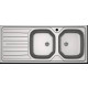 Évier inox à encastrer FRANKE - 2C/1E REL 621 - 1160x500 mm - 898823 