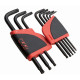 Râtelier de 8 clés males longues torx a tête sphérique SAM - 66R8AL 