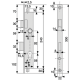 Coffre 3pt 1/2t ea92 c8 axe 21 tet22x2,5 cof36 2 tour de cle 2270.36.0 