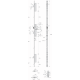 Ser 3 pts tf3 l.45 relevage axe30pene1/2 t perroquet+fourreau u24x6 6570.45.4c 