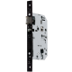 Serrure urgence à larder D457 VACHETTE - axe 50 mm - tétière réversible - noir droite - 14497000 