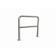Barrière de protection avec platine 150 x 150 mm VISO - acier galva - 1000 x 1000 m - Ø40 mm - BAR400GAL 