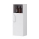 Meuble de rangement colonne de salle de bain à suspendre L 30 x P 27 x H 85 cm - Couleur au choix Blanc
