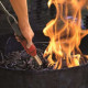 Allume feu à gaz et souffleur à piles 