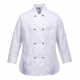 Veste de cuisine manches longues rachel femme - c837 - Couleur et taille au choix Blanc