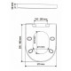 Abattant wc s3 type olfa déclipsable descente assistée thermodur 