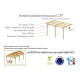 Abri toit plat adosse, 400cmx950cm, bois douglas francais, carport, auvent, abri camping-car, cpbf-cctpa400x950 