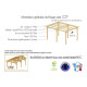 Abri toit plat, 400cmx1150cm, bois douglas francais, carport, auvent, abri camping-car, cpbf-cctp400x1150 