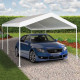 Abri voiture 3 x 5 m blanc Virage 