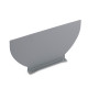 Applique delfos, aluminium et verre, gris 