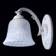 Applique murale blanche classic 1 ampoule 35 cm 