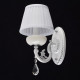 Applique murale blanche elegance 1 ampoule 23 cm 