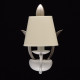 Applique murale blanche flora 1 ampoule 24 cm 